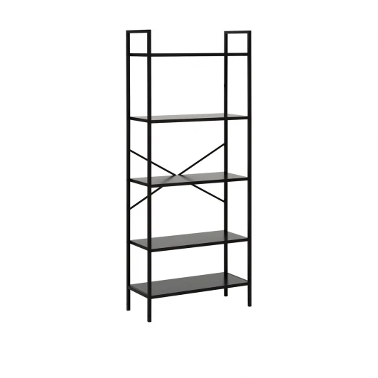 4687207095488 Стеллаж Leset Стилвуд 25 широкий, 5 полок 4687207095488 Металл, Черный