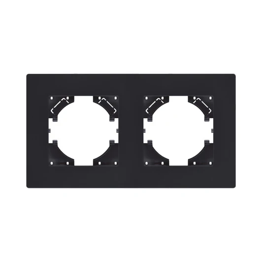 AT2BM Рамка 2-постовая черный матовый Kollinger Aspekt AT2BM