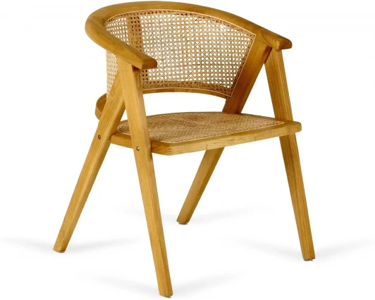 903102 Стул уличный Maple ОГОГО Обстановочка! (Массив дерева,Ротанг/Бежевый) арт.903102