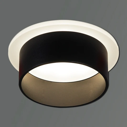 16075-9.5-001QR SMD7W BK Встраиваемый точечный светильник светодиодный Reluce 16075-9.5-001QR SMD7W BK (220V)