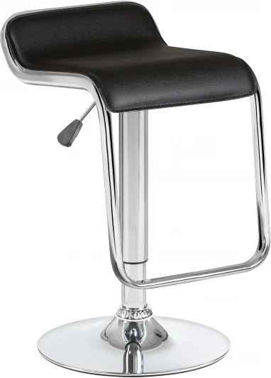 3021-LM CRACK,  цвет сиденья черный, цвет основания хром Стул барный CRACK (чёрный)