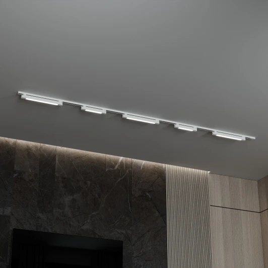 HSBL_kompl_S001_NI3W3K Трековая система в сборе однофазная накладная 220V 96W Hesby Lighting Skylite HSBL_kompl_S001_NI3W3K