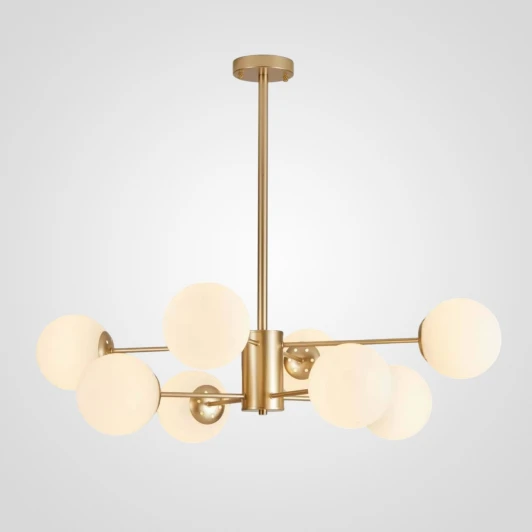 Roundi01 Потолочная люстра на штанге Roundi Brass L8 By ImperiumLoft Roundi01 (220V)