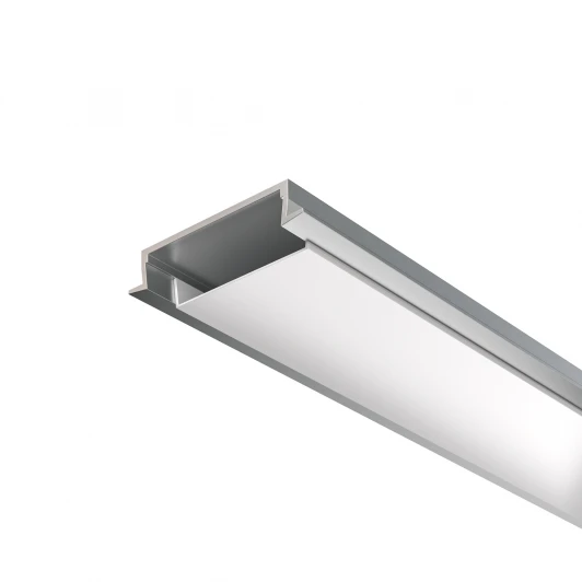 632018 Алюминиевый профиль встраиваемый с накладным фланцем 30x6 серебро, 2 м Maytoni Led Strip 632018