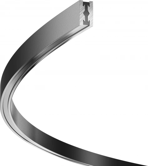 TRX154-2SR-D1800-B Шинопровод круглый из полукругов 1800мм Flarity черный Maytoni Busbar trunkings Flarity TRX154-2SR-D1800-B