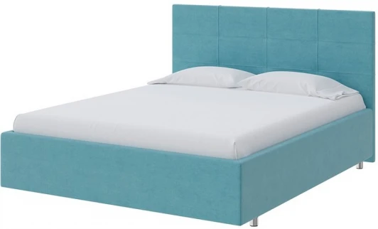 1910955 PROxSON Кровать Neo (Ткань: Велюр Лофти Лазурь) 160x190
