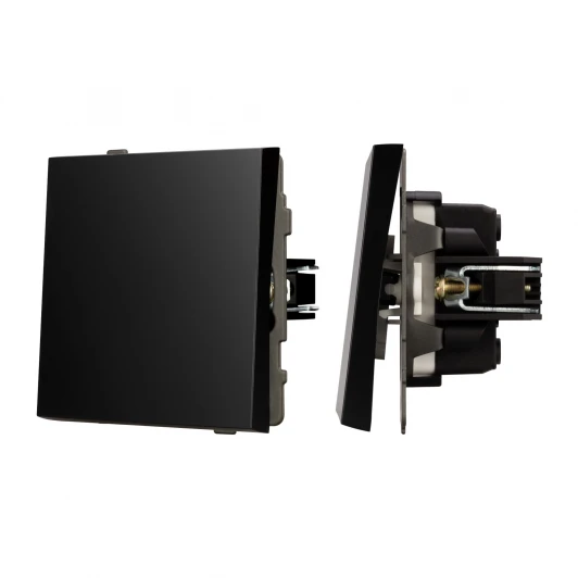 054055 Механизм выключателя одноклавишный перекрёстный SWT-TENDO-MKX1-PL-BK (230V, 10A) (Arlight) 054055