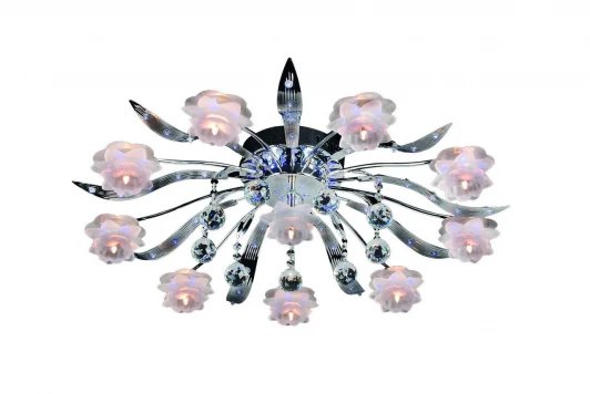 OML-13107-10 Потолочная люстра Omnilux OML-131 OML-13107-10 (220V, цветы, ветки)