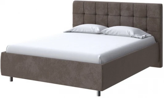 2017713 PROxSON Кровать Nety без основания (Ткань: Велюр Casa Кофейный) 120x200