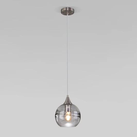 50221/1 дымчатый Умный подвесной светильник Eurosvet Lotus 50221/1 дымчатый (220V, на проводе, шар)