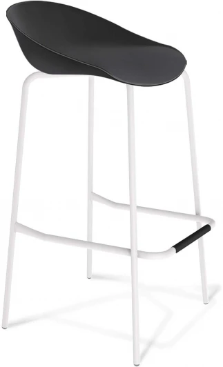 8030296513 Стул барный SHT-ST19/S29 черный/белый муар Sheffilton 8030296513
