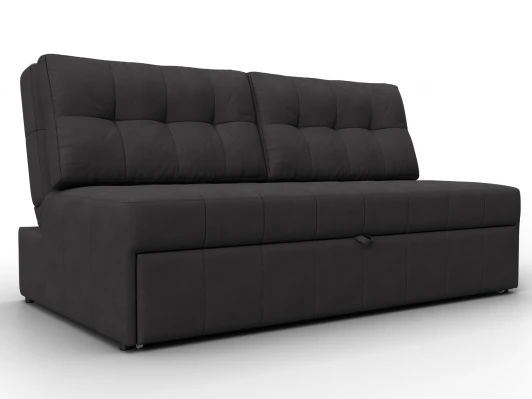 134938 Диван прямой Лига-107 (160) (ЛДСП,Брус,Фанера,Замша/Коричневый) Лига Диванов 134938