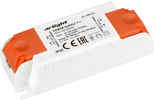 025713 Блок питания ARJ-KE30300 (9W, 300mA) (IP20 Пластик) 025713 Arlight ARJ
