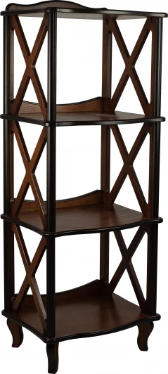 008565 Этажерка-стеллаж Джульетта 3 уровня, орех Л Mebelik арт.008565