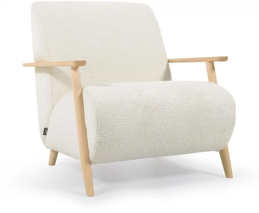 115765 Кресло La Forma (ex Julia Grup) Meghan (Белый/ Пена,Пенополиуретан,Дерево,Сосна,Ясень)