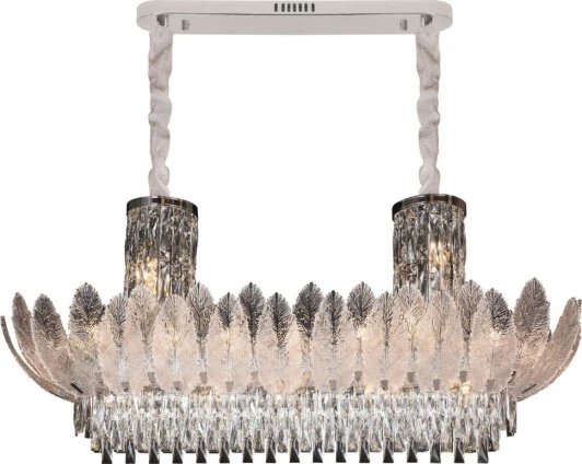 FL1055-27P Подвесная люстра Fluorite Florens FL1055-27P (220V, хрусталь, на цепи)