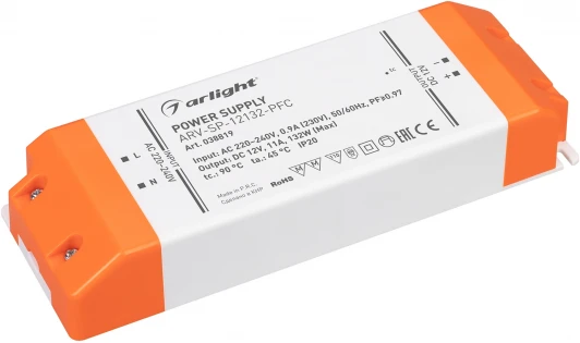038818 Блок питания ARV-SP-24100-PFC (24V, 4.17A, 100W) (Arlight, IP20 Пластик, 5 лет) 038818