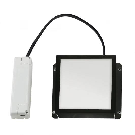 ULP-0808 7W/4000К IP40 GRILYATO OPAL BLACK Светильник светодиодный потолочный встраиваемый. 4000K, для ячеек 86х86мм, в комплекте с и/п Uniel Grilyato Mini ULP-0808 7W/4000К IP40 GRILYATO OPAL BLACK