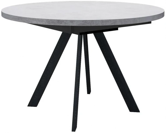 00-00067314 Стол DikLine RD100 Бетон,опоры черные