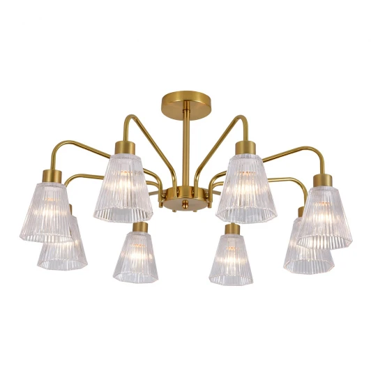 ES0000029 Потолочная люстра на штанге Escada Berzelia ES0000029 150001/8R E14*40W Copper