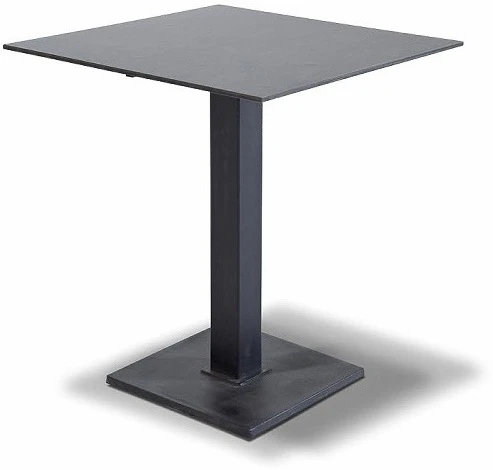 GRAY-90-90-M500 "Каффе" интерьерный стол из HPL квадратный 90х90см, цвет "серый гранит" 4SIS арт.УТ-00000844