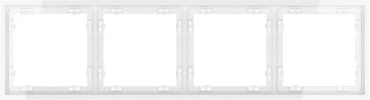 VLS100401 Рамка на 4 поста (белый глянцевый) Voltum S70 VLS100401