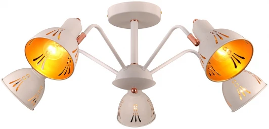 FAVORIT 75097/5C WHITE Потолочная люстра Natali Kovaltseva Favorit 75097/5C WHITE