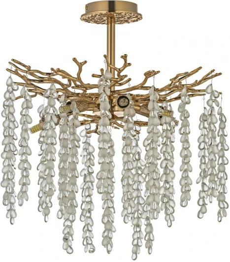 Tavenna H 1.3.46.800 G Потолочная люстра хрустальная на штанге Dio D`arte Tavenna Gold Tavenna H 1.3.46.800 G (220V)