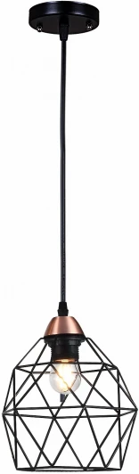 IL2001-1PB-05 BK ROSE GD Подвесной светильник ILLUMICO IL2001-1PB-05 BK ROSE GD