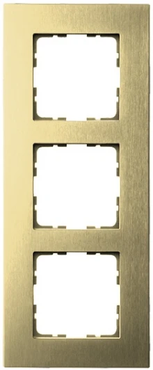 G1003AG Рамка на 3 поста (алюминий шампань) Jasmart G-Metal G1003AG