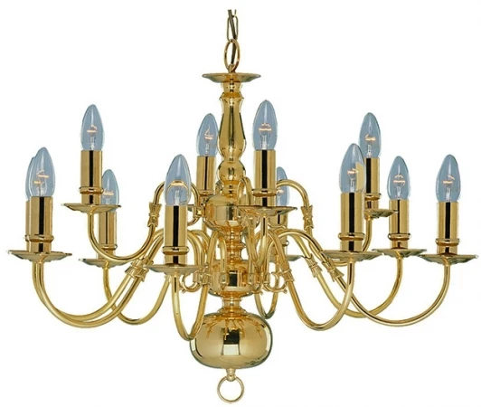A1019LM-12PB Подвесная люстра Arte Lamp Flemish A1019LM-12PB