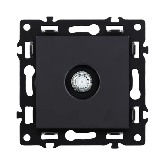 AS-020BK Розетка TV черный Kollinger Asthetik AS-020BK