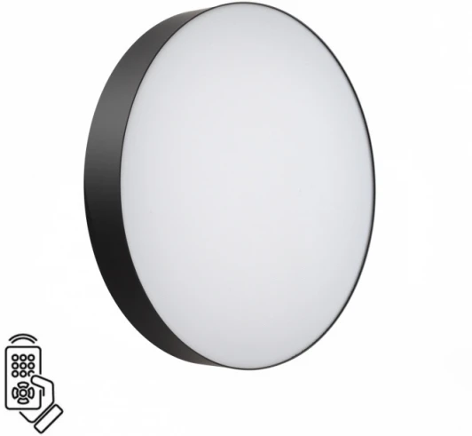 7780/EL Настенно-потолочный светильник Sonex Optima 7780/EL пластик/белый/черный LED 70Вт пульт ДУ