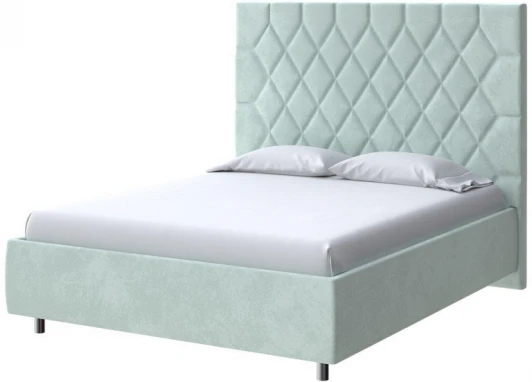 2019274 PROxSON Кровать Rhomby без основания (Ткань: Велюр Casa Мятный) 80x190