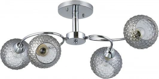 1174/4P Люстра потолочная на штанге Emily 1174/4P E27*40W Chrome (220V, шар)