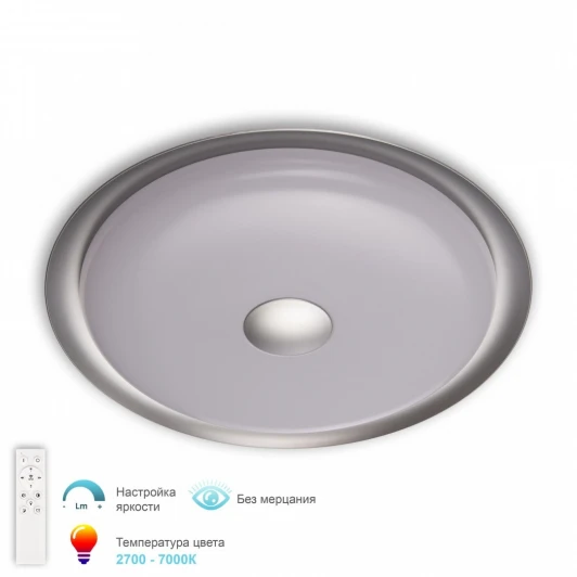 3306.B221-450 Silver Потолочный светильник светодиодный с ПДУ APL LED Turin 3306.B221-450 Silver