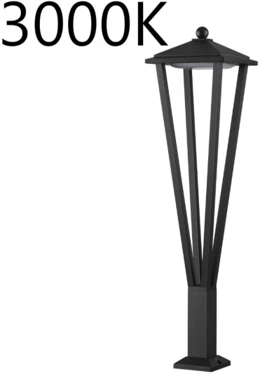 6655/12GL3 Уличный наземный светильник Odeon Light Bearitz 6655/12GL3 черный/металл/акрил IP65 LED 12W 3000K 220V