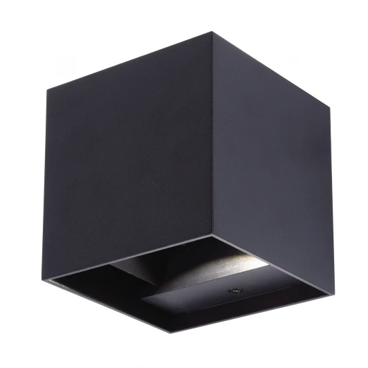 ULU-S55B-2x3W/3000K+4000K+6000K IP65 BLACK Архитектурная подсветка с переключателем цвета свечения Uniel ULU-S55B-2x3W/3000K+4000K+6000K IP65 BLACK