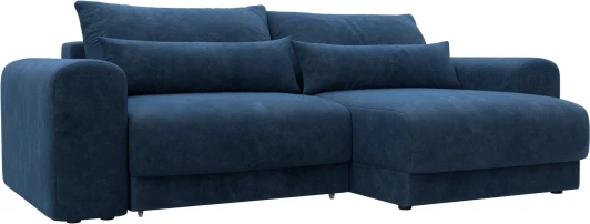 129161 Диван угловой Лига-056 НПБ угол универсальный Лига Диванов (Велюр) арт.129161