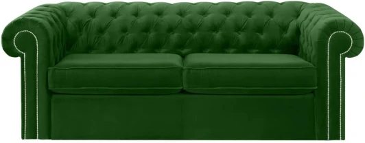 583698 Диван Chesterfield ОГОГО (арт.583698), (Ткань/Зеленый)