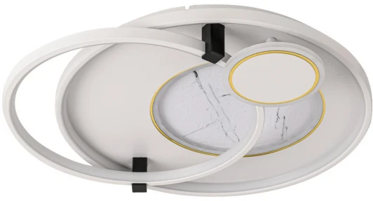 6544/113CL Потолочная люстра Lumion Aneko 6544/113CL черный, белый LED 113W 3000-6000K 6283Лм 220V (пульт управления, круглые)