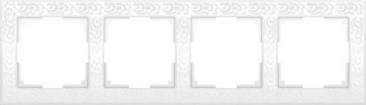 W0042301 Рамка на 4 поста (белый) W0042301 (a050800)