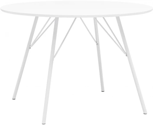 УТ000003489 Стол обеденный Stool Group Мемфис D110 белый УТ000003489