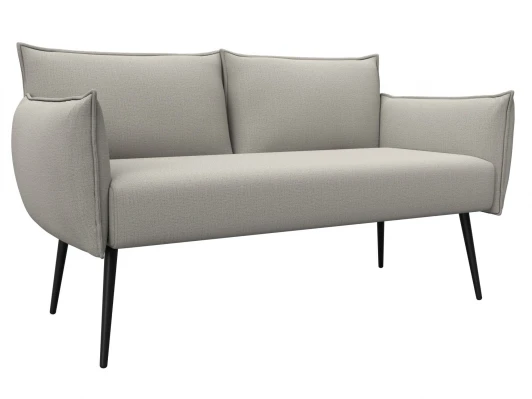 131061 Диван прямой Лига-083 (Фанера/Металл/Рогожка/Бежевый) Лига Диванов 131061