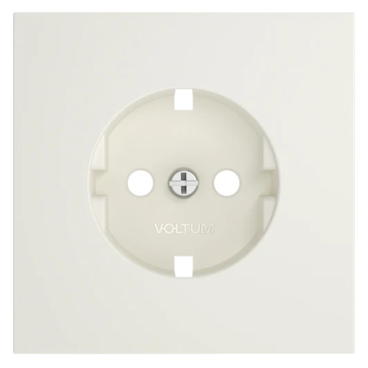 VLS000613 Накладка для розетки с заземлением (хлопок) Voltum S70 VLS000613