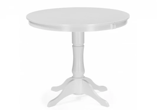 620601 Кухонный стол Woodville Амадей 90(130)x90 белый матовый