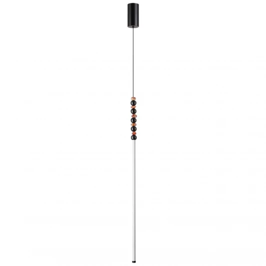 7187/12L Подвесной светильник Odeon Light Monella 7187/12L черный/акрил/агат/металл IP20 LED 12W 3500K 220V