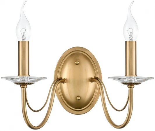 8033/2W Бра Lumion Incanto 8033/2W металл/стекло, медь/прозрачный E14 2*40W 220V (подсвечник, свеча)