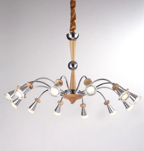 Natura 071.12 Led Подвесная люстра Lucia Tucci Natura 071.12 Led (220V, бук, на цепи, паук)