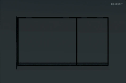115.883.16.1 Кнопка смыва Geberit Sigma 30 черная, матовый лак